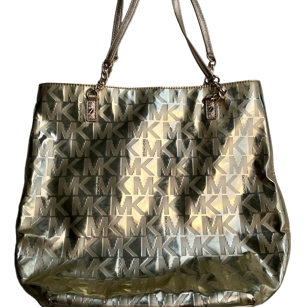 Michael Kors Gold Metallic Tote